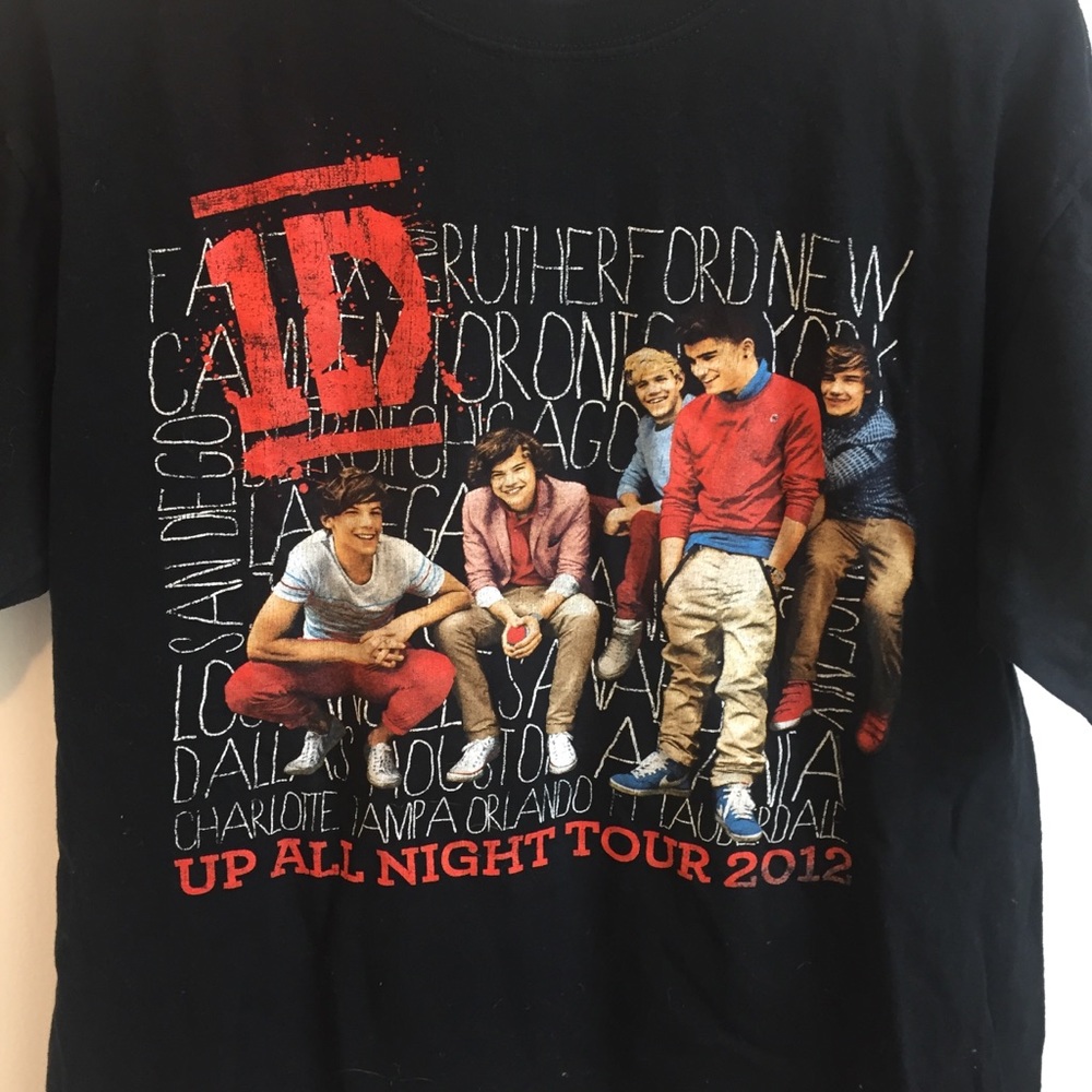 1D ⚡️ UP ALL NIGHT Tour Tee